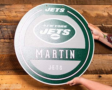 New York Jets Personalized Monogram Metal Art
