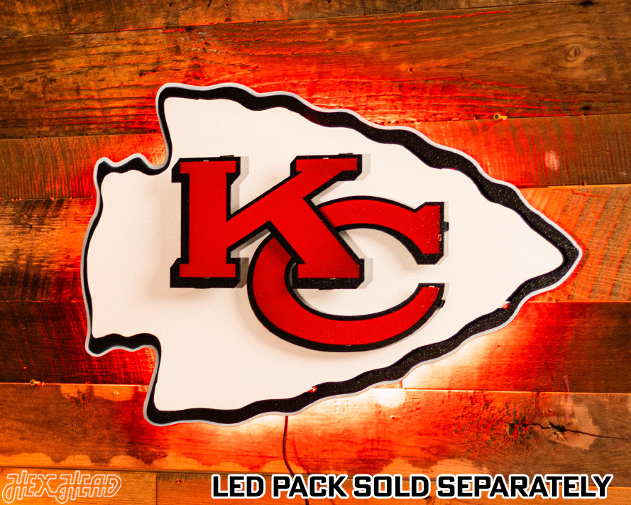 Kansas City Chiefs Lamar Hunt "Arrowhead" 3D Vintage Metal Wall Art