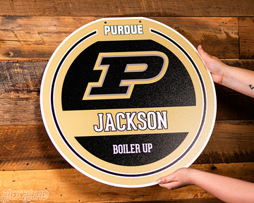 Purdue Boilermakers Personalized Monogram Metal Art