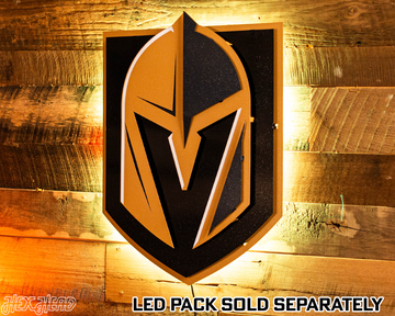 Vegas Golden Knights 3D Vintage Metal Wall Art