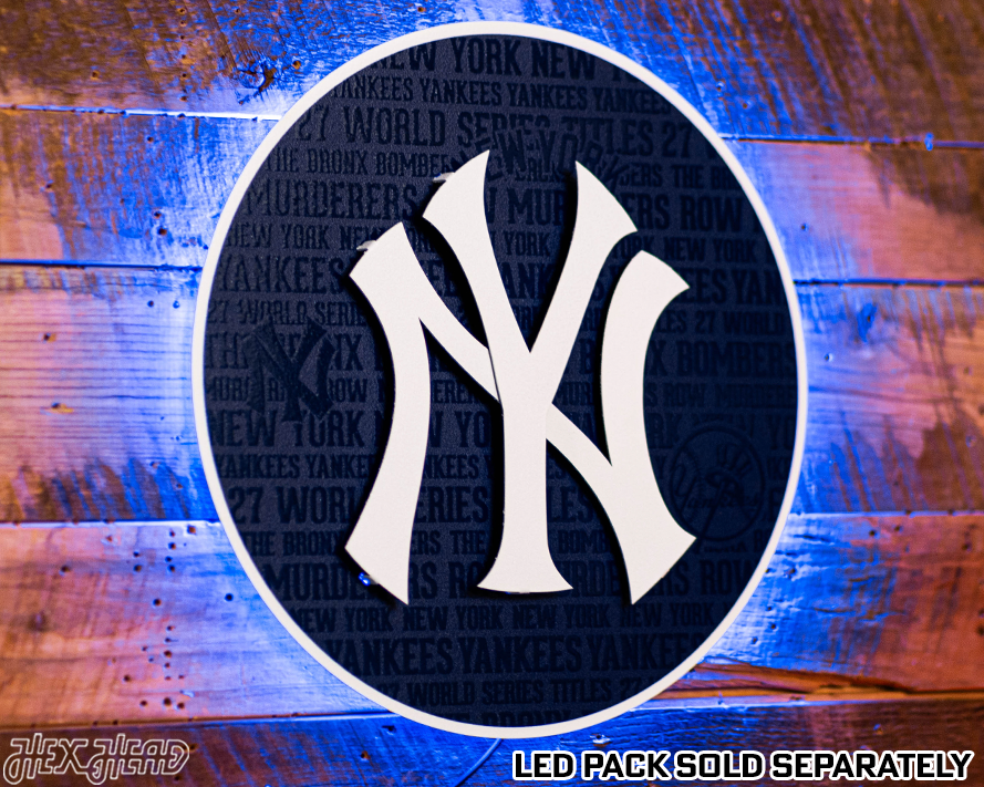 New York Yankees CRAFT SERIES 3D Embossed Metal Wall Art