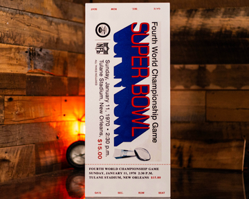 Kansas City Chiefs Super Bowl LV Ticket Stub Single Layer Metal Wall Art