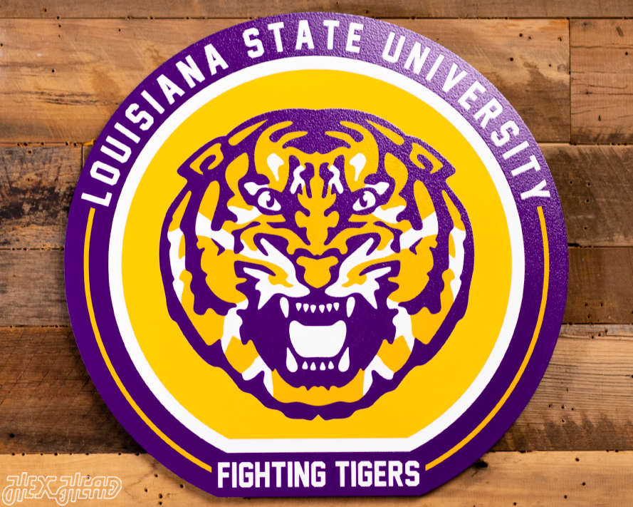 VARSITY Collection- SINGLE Layer LSU Tigers Wall Art