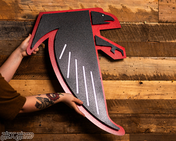 Atlanta Falcons RETRO "Dirty Bird" 3D Vintage Metal Wall Art