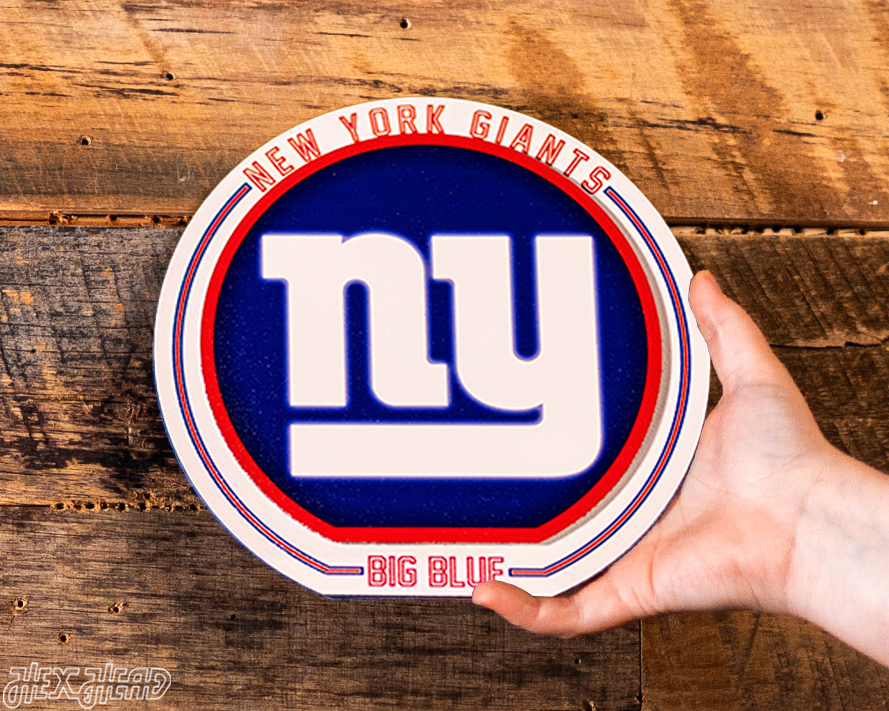 New York Giants Double Plays On the Shelf or on the Wall Art