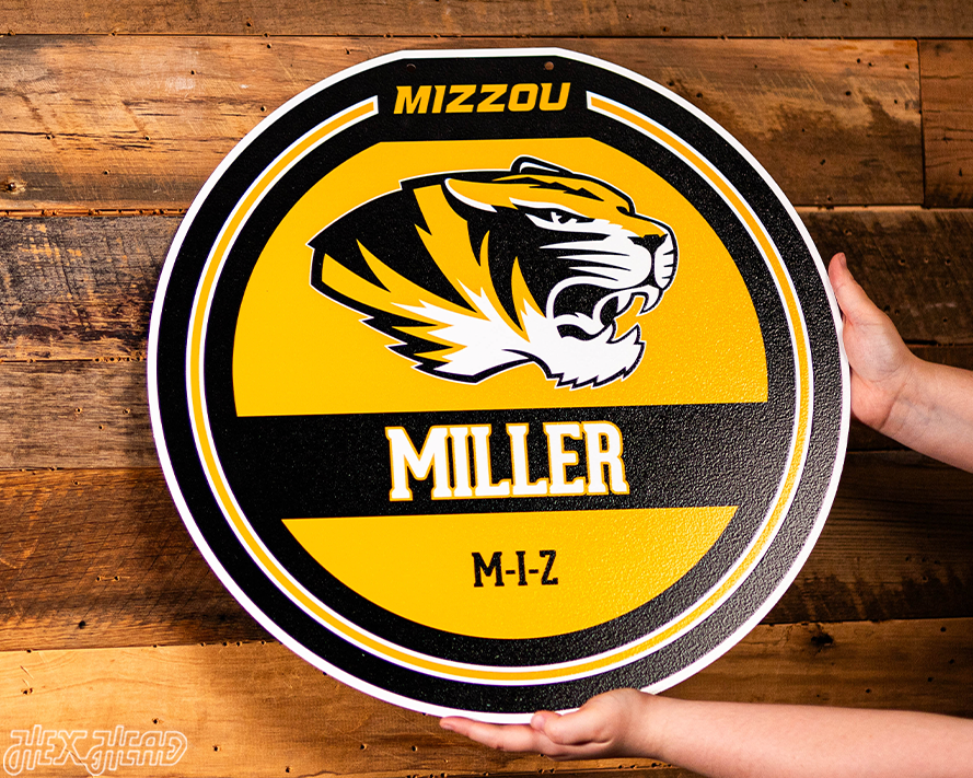 Missouri Tigers Personalized Monogram Metal Art