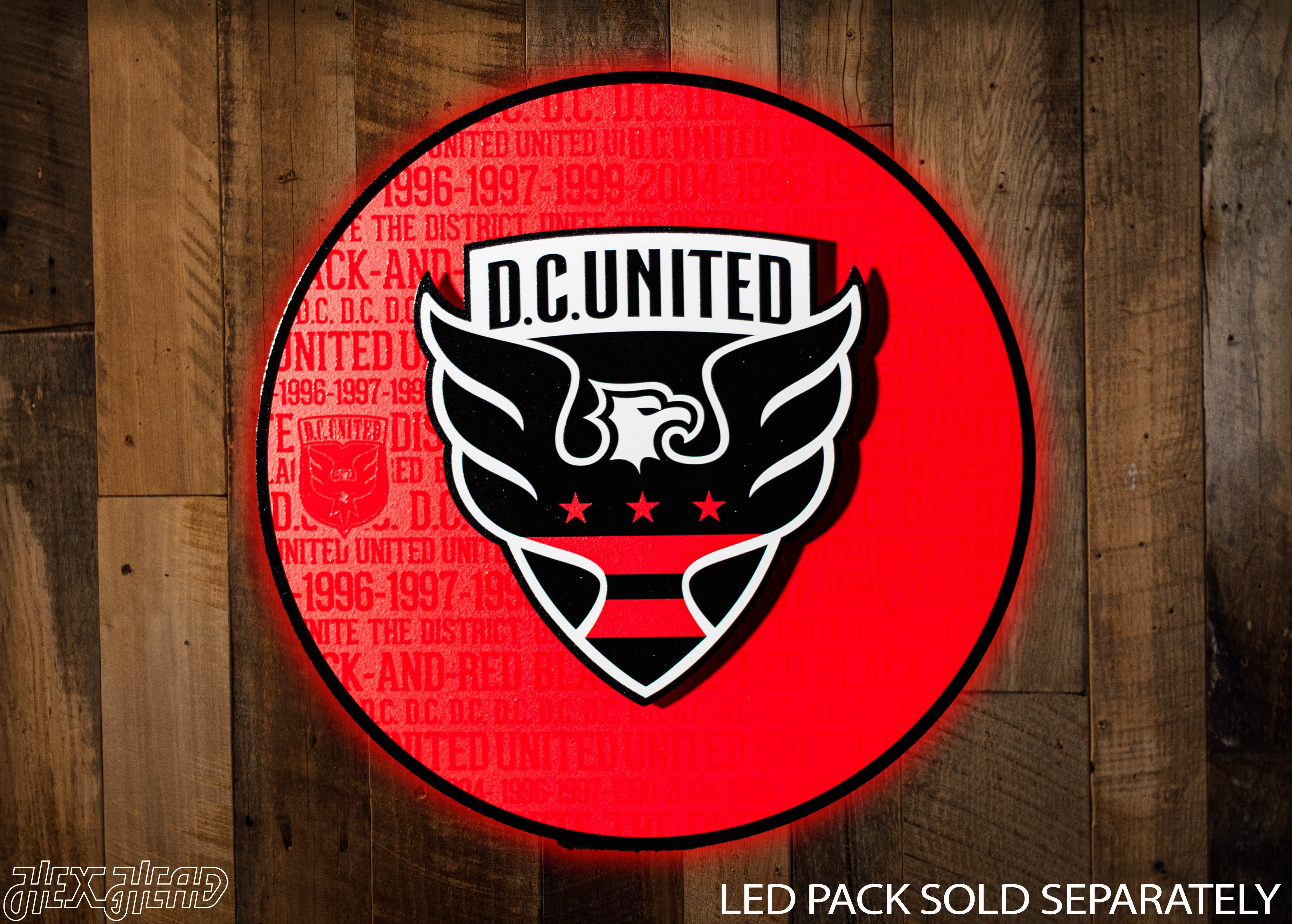 D.C. United CRAFT SERIES 3D Embossed Metal Wall Art