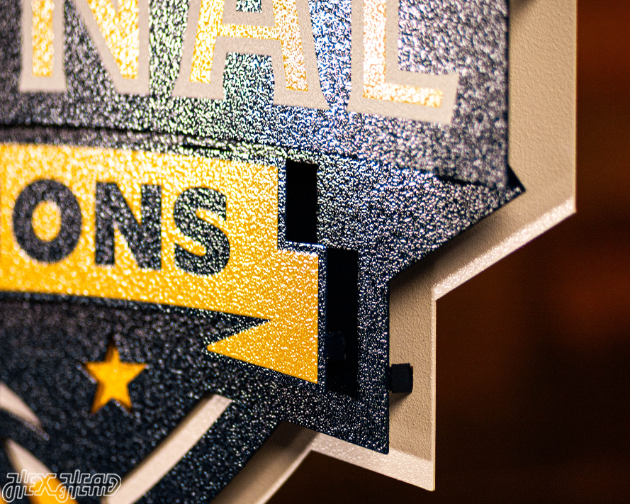 Michigan Wolverines 2026 Men's Basketball National Champions 3D Metal Wall Art