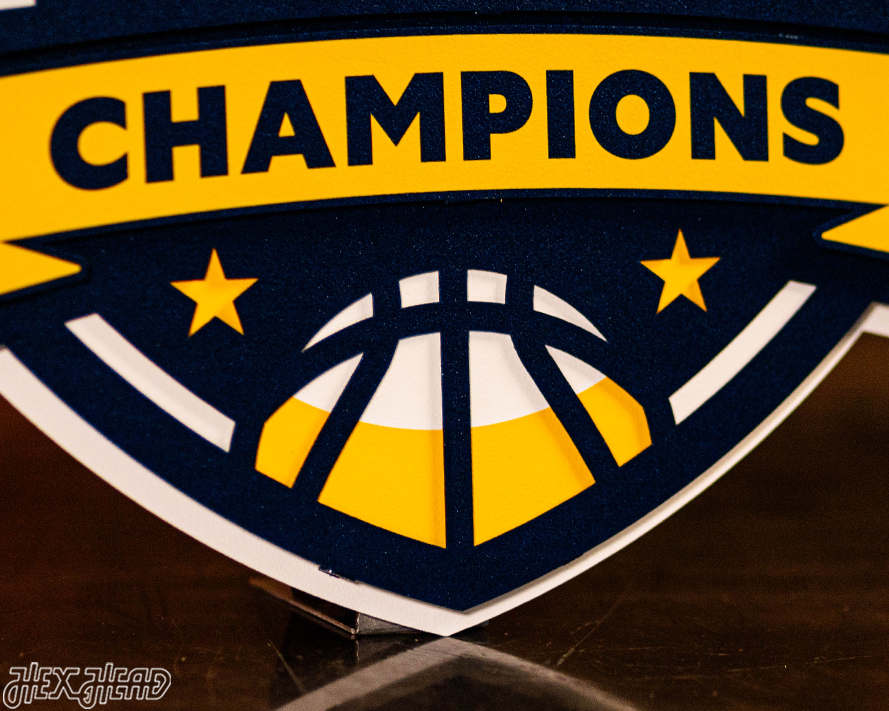 Michigan Wolverines 2026 Men's Basketball National Champions 3D Metal Wall Art