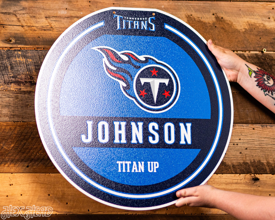 Tennessee Titans Personalized Monogram Metal Art
