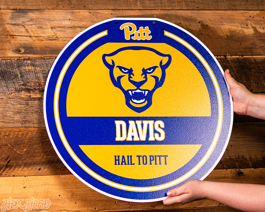 Pittsburgh Panthers Personalized Monogram Metal Art