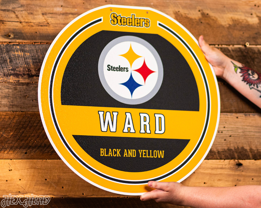 Pittsburgh Steelers Personalized Monogram Metal Art