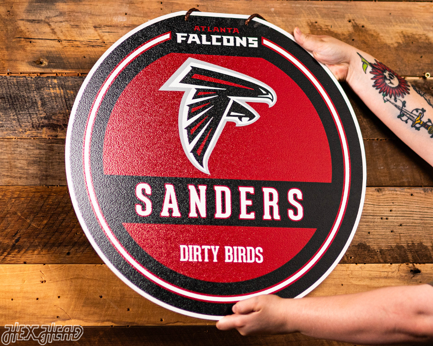 Atlanta Falcons Personalized Monogram Metal Art