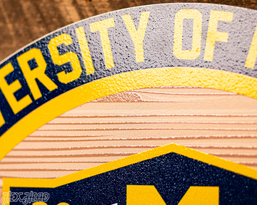 Varsity Collection - Michigan Wolverines 2026 Men's Basketball National Champions Single Layer Metal Wall Art