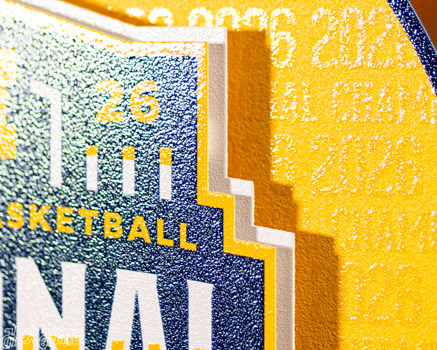 Michigan Wolverines 2026 Men's Basketball National Champions Craft Series 3D Embossed Metal Wall Art