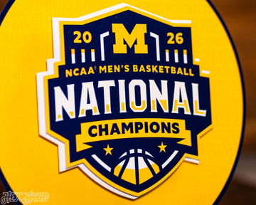 Michigan Wolverines 2026 Men's Basketball National Champions Craft Series 3D Embossed Metal Wall Art