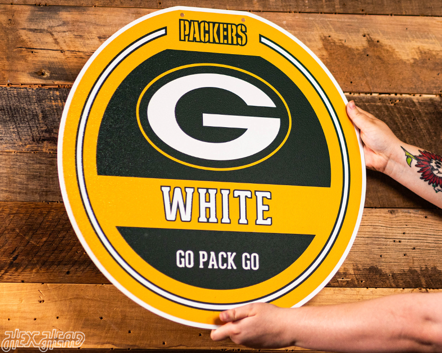Green Bay Packers Personalized Monogram Metal Art