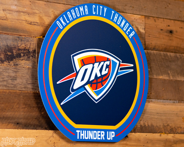 VARSITY Collection- SINGLE Layer Oklahoma City Thunder Wall Art