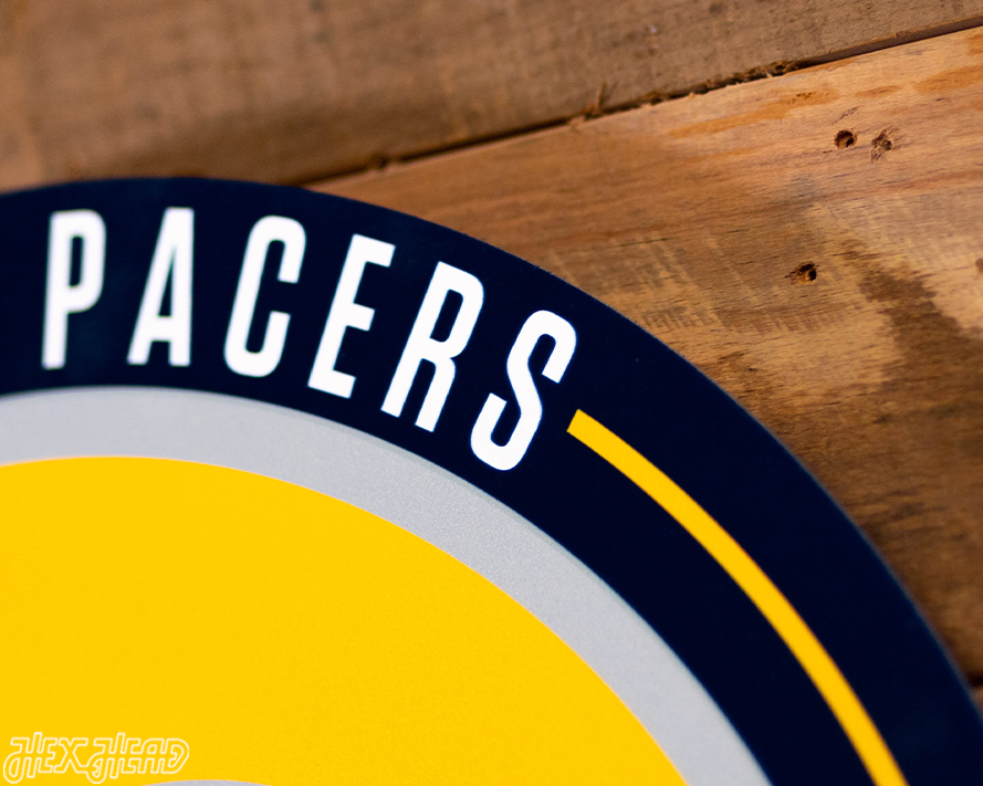 VARSITY Collection- SINGLE Layer Indiana Pacers Metal Wall Art