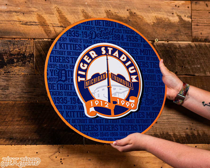 Detroit Tigers CRAFT SERIES Tiger Stadium 3D Embossed Metal Wall Art