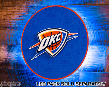Oklahoma City Thunder CRAFT SERIES 3D Embossed Metal Wall Art