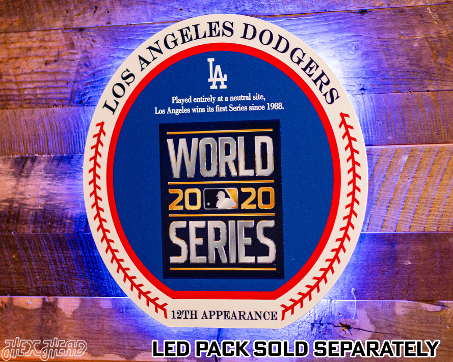 VARSITY Collection- SINGLE Layer Los Angeles Dodgers 2020 World Series Wall Art