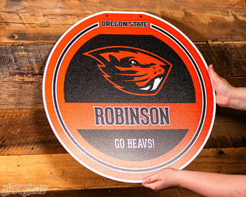 Oregon State Beavers Personalized Monogram Metal Art
