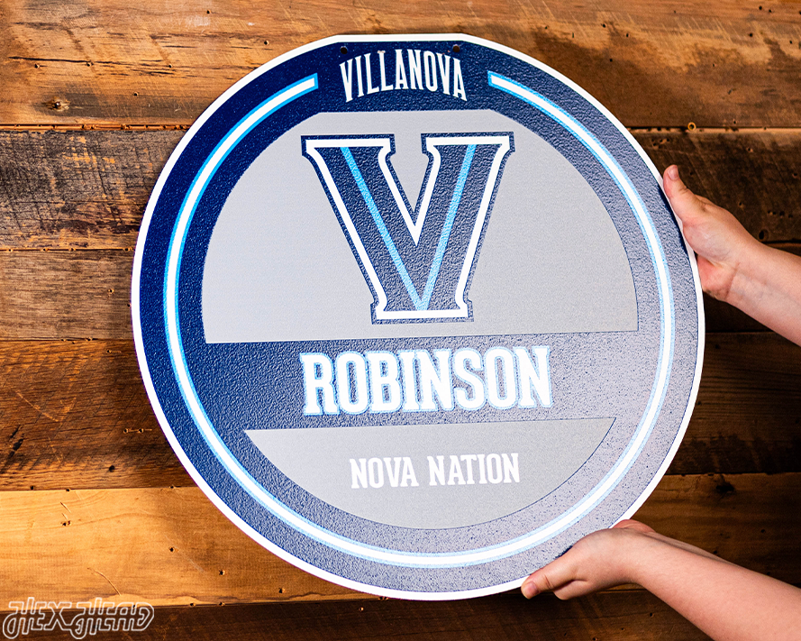 Villanova Wildcats Personalized Monogram Metal Art