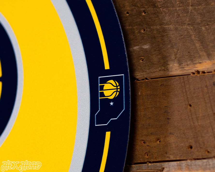 VARSITY Collection- SINGLE Layer Indiana Pacers Metal Wall Art