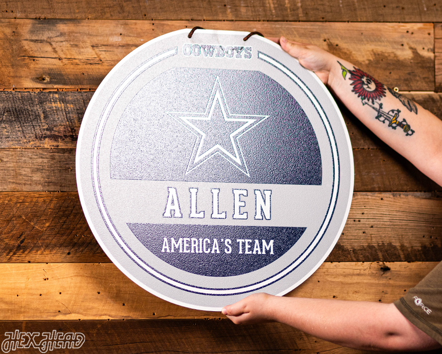 Dallas Cowboys Personalized Monogram Metal Art