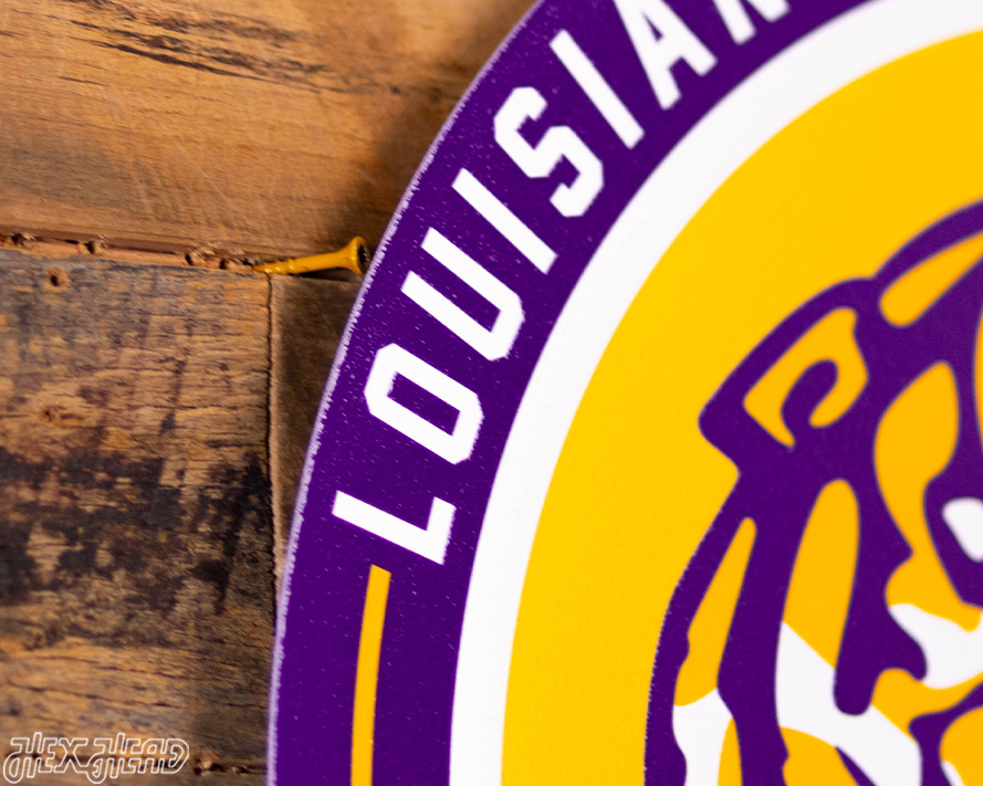 VARSITY Collection- SINGLE Layer LSU Tigers Wall Art