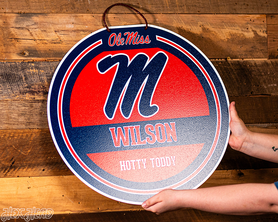 Mississippi Rebels Personalized Monogram Metal Art