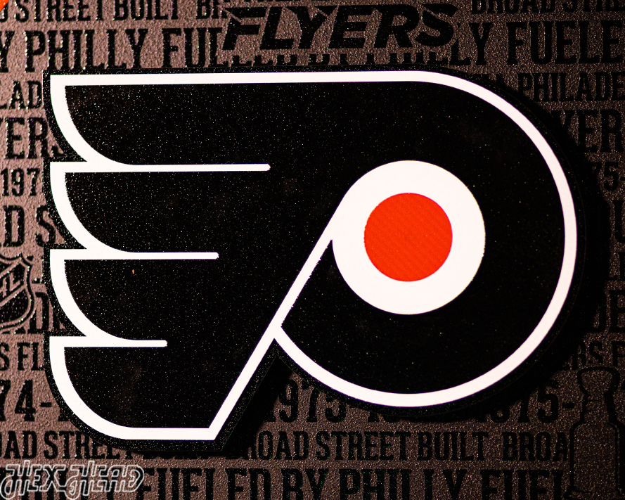 Philadelphia Flyers CRAFT SERIES 3D Embossed Metal Wall Art