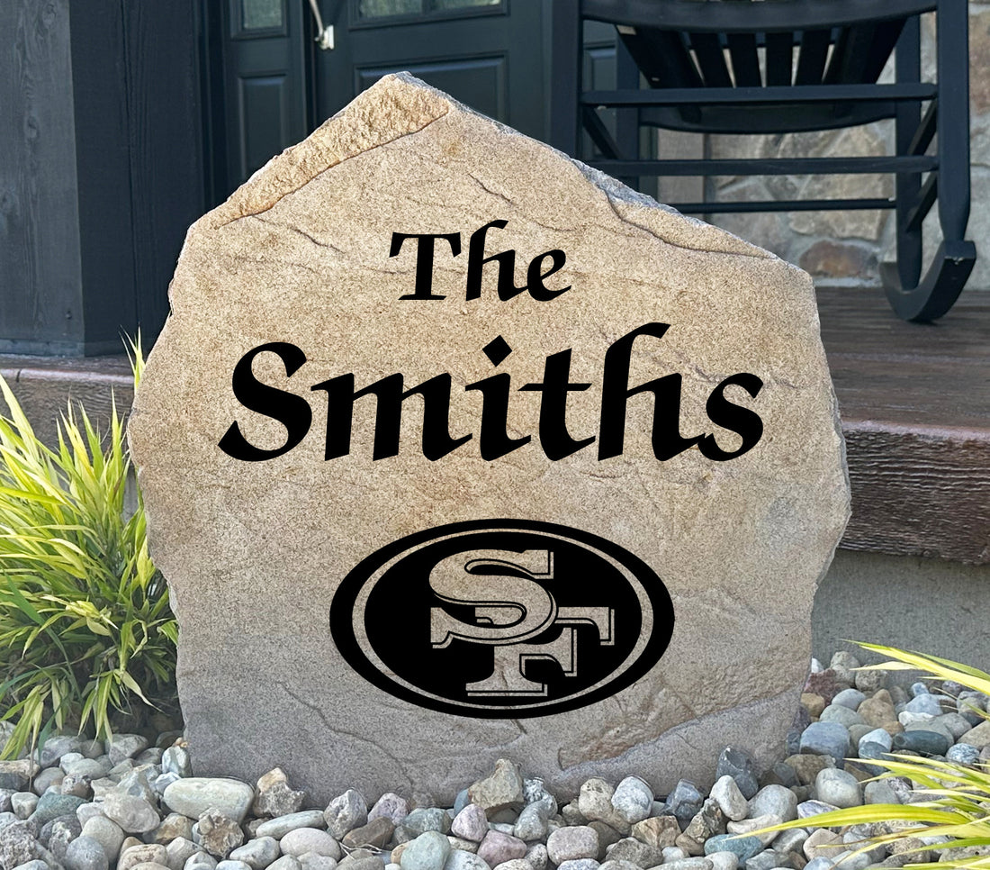 San Francisco 49ers Design-A-Stone Landscape Art Family Name