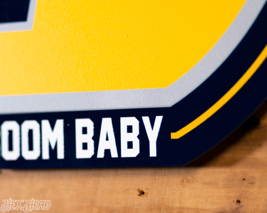 VARSITY Collection- SINGLE Layer Indiana Pacers Metal Wall Art