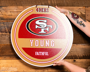 San Francisco 49ers Personalized Monogram Metal Art