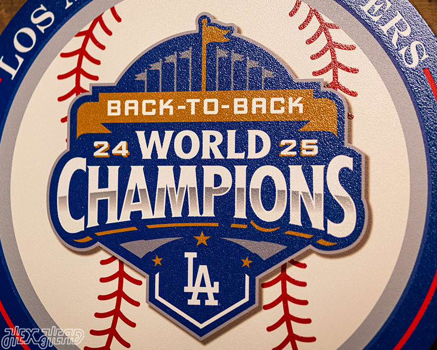 VARSITY Collection- SINGLE Layer Los Angeles Dodgers 2025 World Series Wall Art