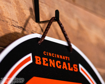 Cincinnati Bengals Personalized Monogram Metal Art