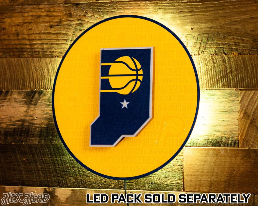 Indiana Pacers CRAFT SERIES 3D Embossed Metal Wall Art