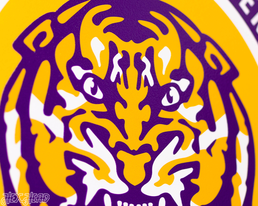 VARSITY Collection- SINGLE Layer LSU Tigers Wall Art
