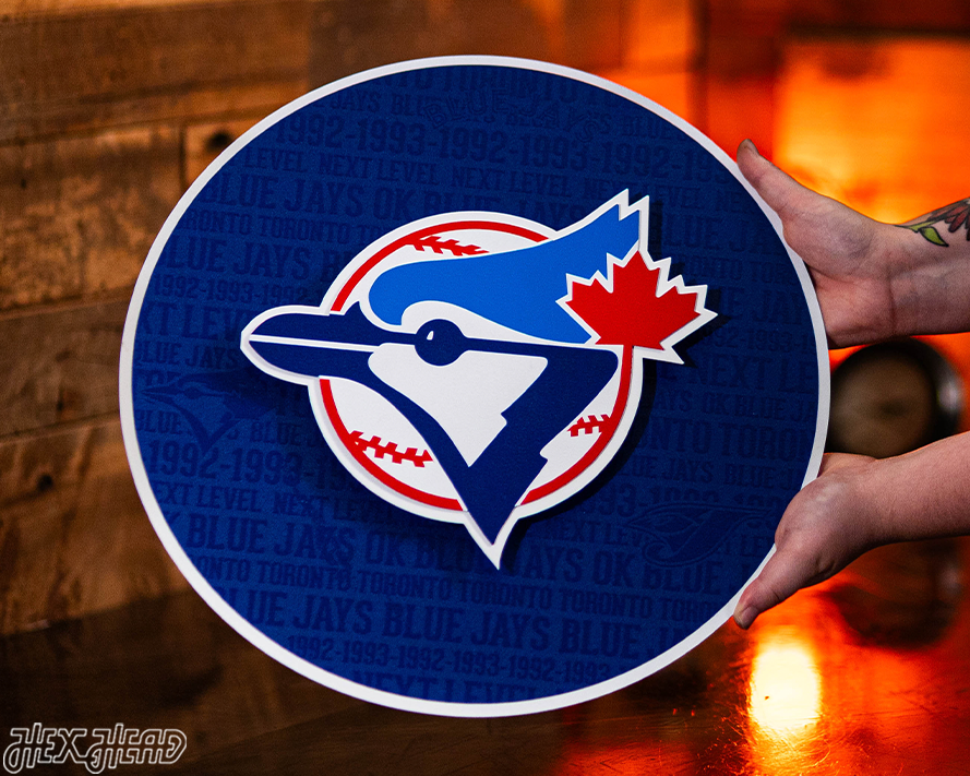 Toronto Blue Jays CRAFT SERIES 3D Embossed Metal Wall Art