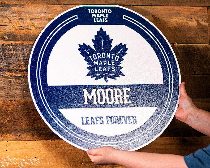Toronto Maple Leafs Personalized Monogram Metal Art