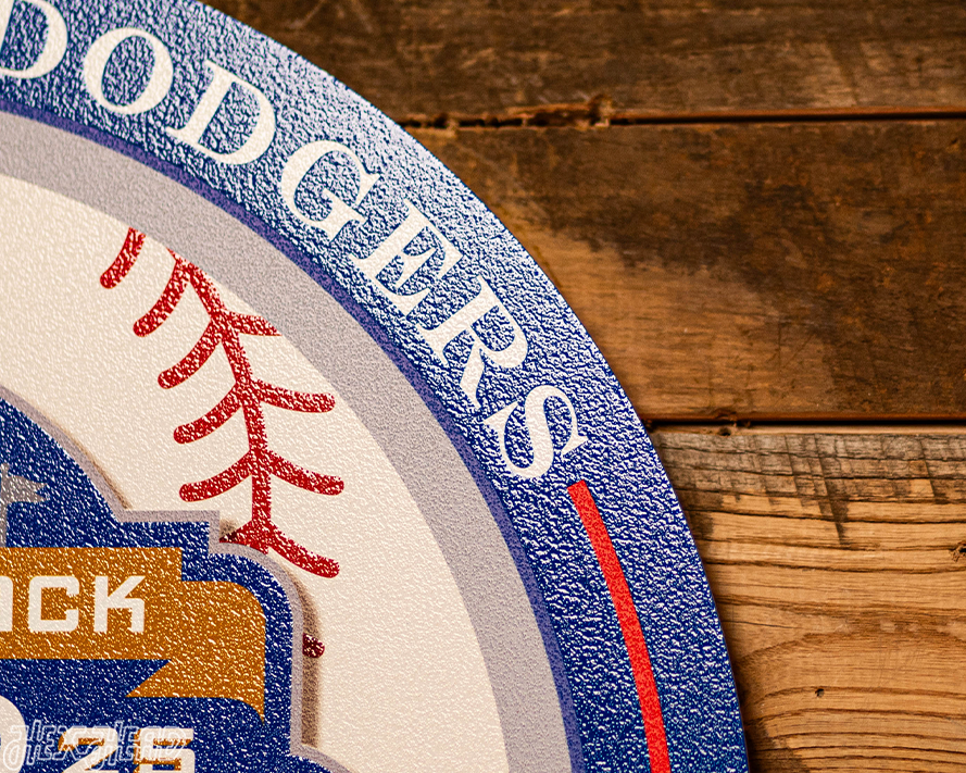 VARSITY Collection- SINGLE Layer Los Angeles Dodgers 2025 World Series Wall Art