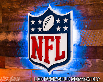 National Football League Shield 3D Vintage Metal Wall Art