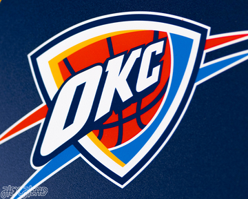 VARSITY Collection- SINGLE Layer Oklahoma City Thunder Wall Art