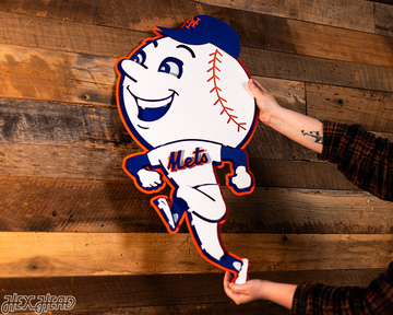 New York Mets "Mr. MET"  3D Vintage Metal Wall Art