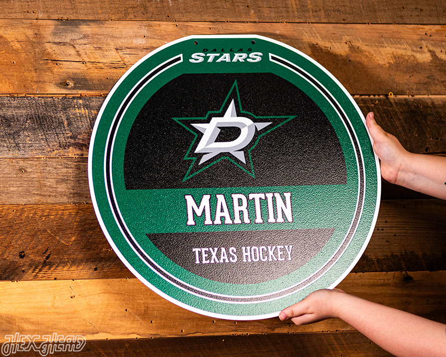 Dallas Stars Personalized Monogram Metal Art