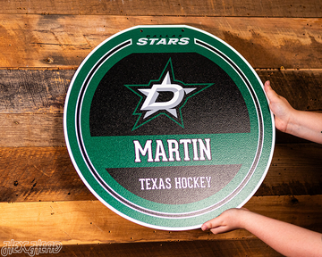 Dallas Stars Personalized Monogram Metal Art