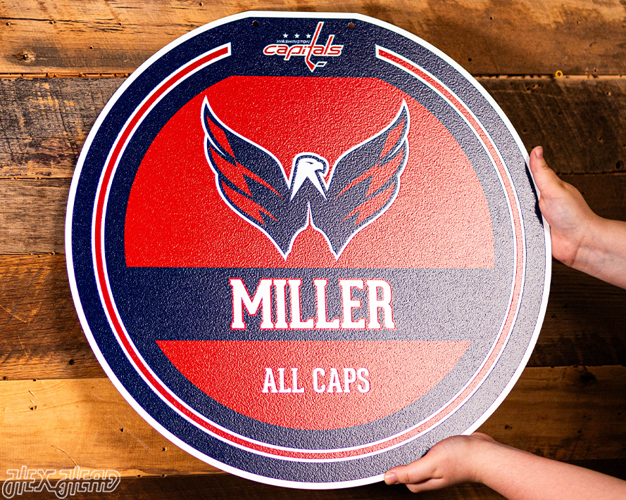 Washington Capitals Personalized Monogram Metal Art