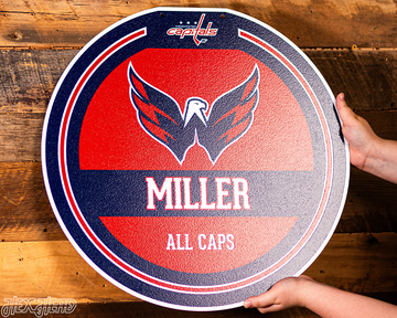 Washington Capitals Personalized Monogram Metal Art